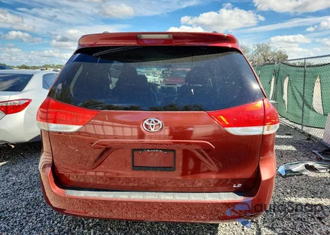 2014 Toyota Sienna Le из США, поврежденный, VIN 5TDKK3DC8ES486182